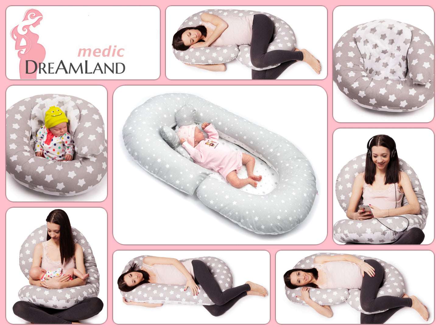 Wielofunkcyjna poduszka do spania dla kobiet w ciąży